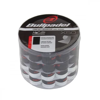 Bullpadel Pro Overgrip Comfort/Absorbent 50-pack BLACK/WHITE
