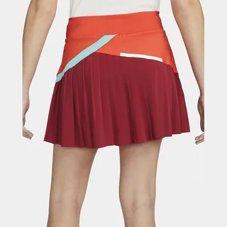 Nike Court Dri-FIT Skirt Habanero Red/Pomegranate/Washed Teal/White