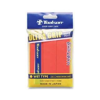 Toalson Ultra Grip 3-pack Neon Red